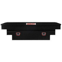 Saddle Box, Aluminum, Mid-Size Deep, Gloss Black, 9.0 cu ft - 137-5-04 product image