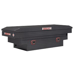 Saddle Box, Aluminum, Mid-Size Deep, Gunmetal Gray, 9.0 cu ft - 137-6-04