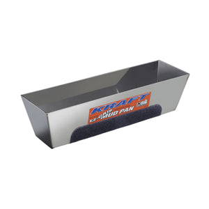 14 1/4 in Kraft Tools Heli-Arc EZ-Grip Stainless Steel Mud Pan