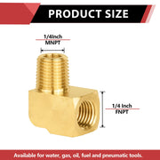 30 Pcs Extruded 1/4" MNPT X FNPT Elbow