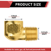 30 Pcs 1/4" MNPT X FNPT Elbow
