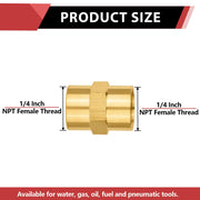3/4" Female NPT Brass Hex Connector
