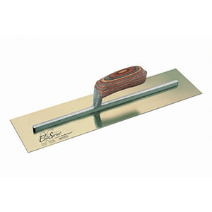 14 in x 5 in Kraft Tools Elite Series Five Star Golden Stainless Steel Cement Trowel w/ Wood Handle