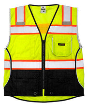 1515 Lime Ultra Cool Black Bottom Vest - Medium