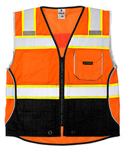 1516 Orange Ultra Cool Black Bottom Vest - Large