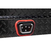 Saddle Box, Aluminum, Mid-Size, Gloss Black, 7.0 cu ft - 154-5-04 product image