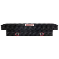 Saddle Box, Aluminum, Mid-Size, Gloss Black, 7.0 cu ft - 154-5-04 product image