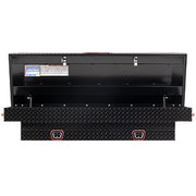 Saddle Box, Aluminum, Mid-Size, Gloss Black, 7.0 cu ft - 154-5-04 product image