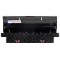 Saddle Box, Aluminum, Mid-Size, Gloss Black, 7.0 cu ft - 154-5-04 product image
