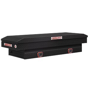 Saddle Box, Aluminum, Mid-Size, Textured Matte Black, 7.0 cu ft - 154-52-04