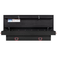 Saddle Box, Aluminum, Mid-Size, Textured Matte Black, 7.0 cu ft - 154-52-04 product image