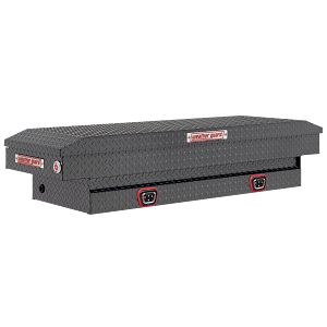 Saddle Box, Aluminum, Mid-Size, Gunmetal Gray, 7.0 cu ft - 154-6-04