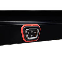 Saddle Box, Steel, Mid-Size, Gloss Black, 7.0 cu ft - 156-5-04 product image
