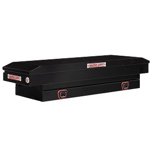 Saddle Box, Steel, Mid-Size, Gloss Black, 7.0 cu ft - 156-5-04