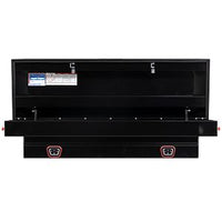 Saddle Box, Steel, Mid-Size, Gloss Black, 7.0 cu ft - 156-5-04 product image