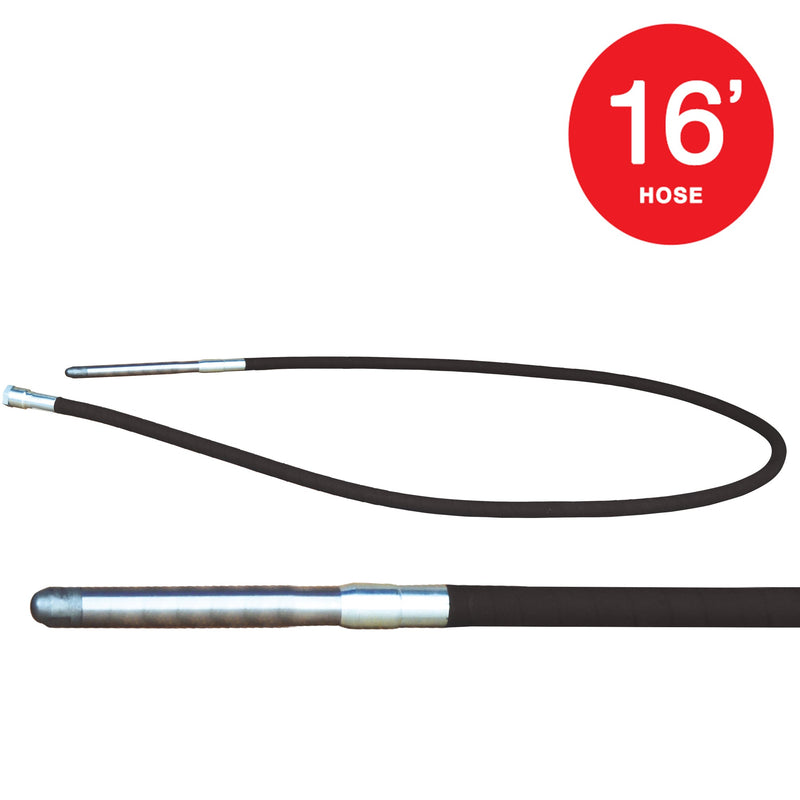 16 ft Concrete Vibrator Hose and Head