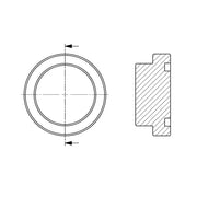 1724-08 | 08 O-Ring Face Code 61 Flange Plug, Carbon Steel