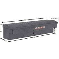 56in Lo-Side Box, Aluminum, Gunmetal Gray, 4.0 cu ft - 174-6-04 product image