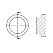 1824-32 | 32 O-Ring Face Code 62 Flange Plug, Carbon Steel