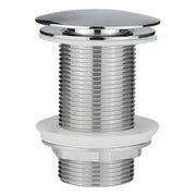 Bathroom Sink Overflow Pop Up Drain Assembly w/ Lift Rod, Chrome Plated
