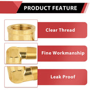30 Pcs 1/4" MNPT X FNPT Elbow