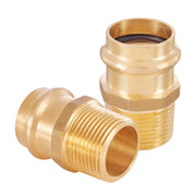 30 Pcs 1/2" Press x 1/2" Male Brass Adapter (Lead Free)