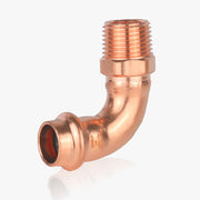 30 Pcs 1/2" Copper Press Male Elbow (Lead Free)
