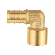 30 Pcs PEX-B Crimp 3/4" PEX x 1/2" Female Copper Sweat Elbow (Lead Free)