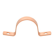 10 Pack 1" Copper Pipe Straps, Two Hole