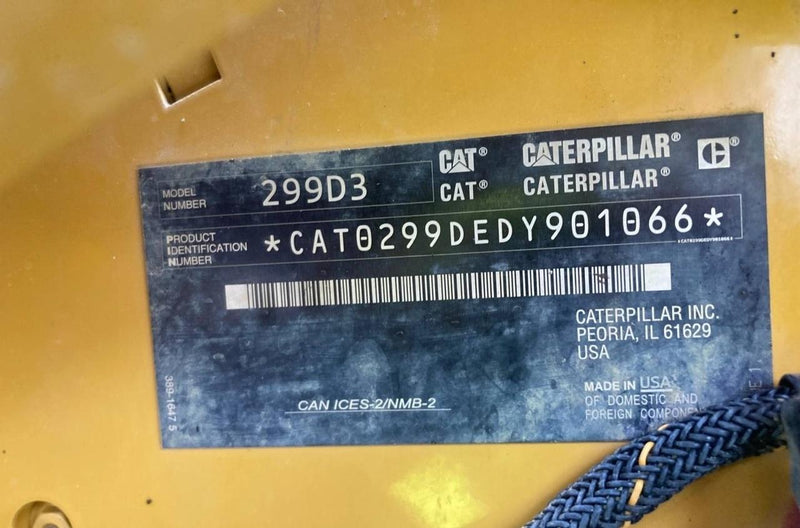 Cat 299D3 Ctl