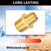 30 Pcs 3/4" X 1/2" Male NPT Brass Hex Connector