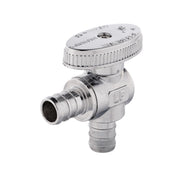 10 Pcs 1/2" PEX Crimp x 1/2" PEX Crimp Angle Stop Valve, 1/4 Turn (Lead Free)