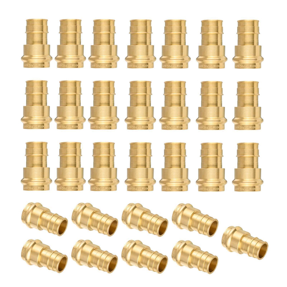 30 Pcs 2" Press x 2" PEX Expansion Brass Adapter (Lead Free)