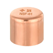 Pro 50 Pack 3/4" Solder Copper Pipe End Cap (Plug)