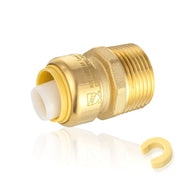 30 Pcs 1/2" x 3/4" M Push Fit Male Adapter