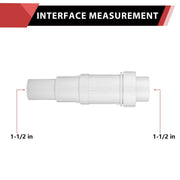10 Pcs 1-1/2" PVC Expansion Coupling