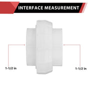 10 Pcs 1-1/2" PVC FIP Union