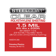 1.5 MIL Clear Plastic Sheeting - 8'4" X 200'