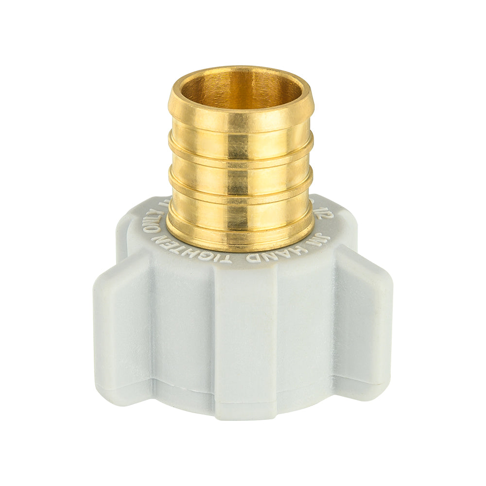 PEX-B Crimp 3/4" x 1/2" Female NPT Swivel Adapter (Lead Free)