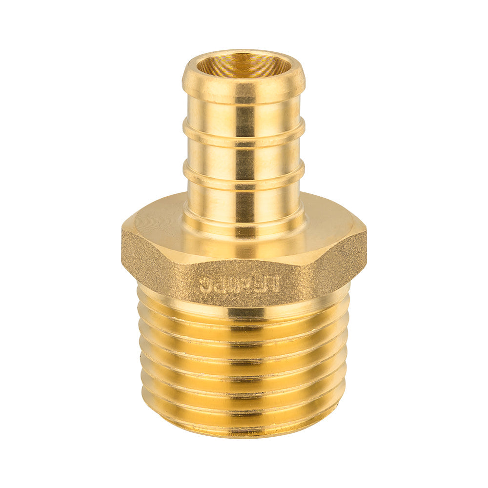 30 Pcs PEX-B Crimp 1/2" PEX x 1/2" Male Threaded Adapter (Lead Free)