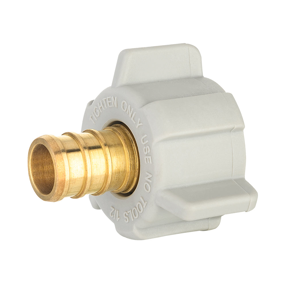PEX-B Crimp 1/2" x 1/2" Female NPT Swivel Adapter (Lead Free)