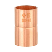 Pro 50 Pack 1/2" Copper Coupling With Rolled Stop