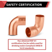 5/8" FTG x Copper 90° Street Elbow