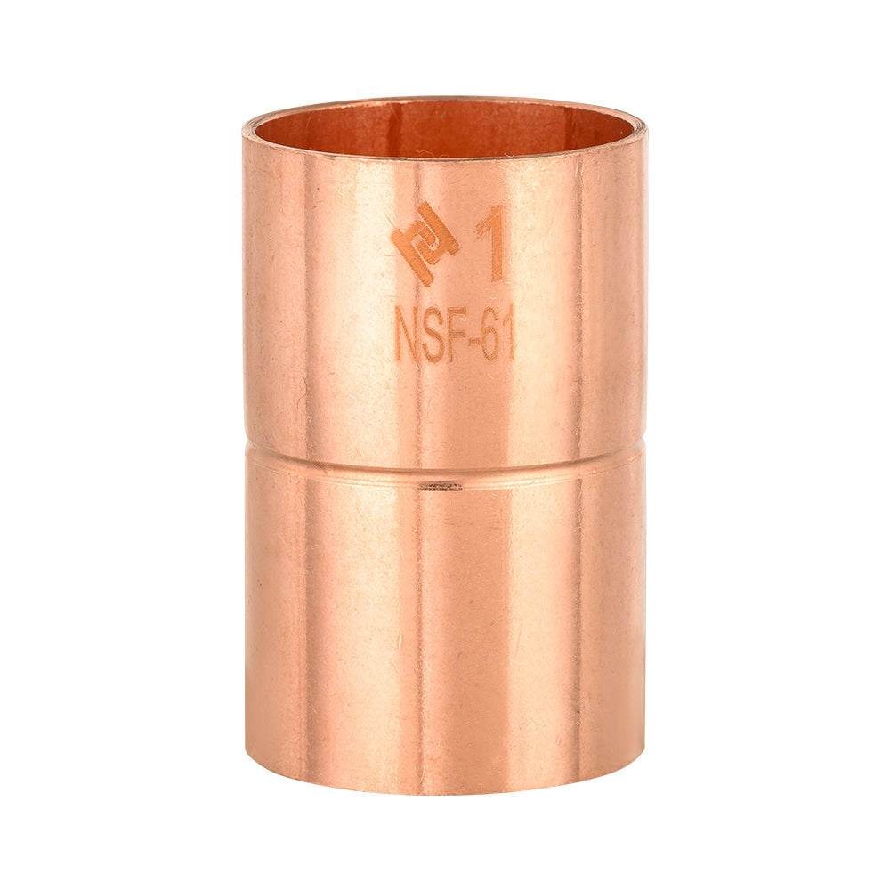 30 Pcs 1" Copper Coupling With Rolled Stop at Wholesale Price