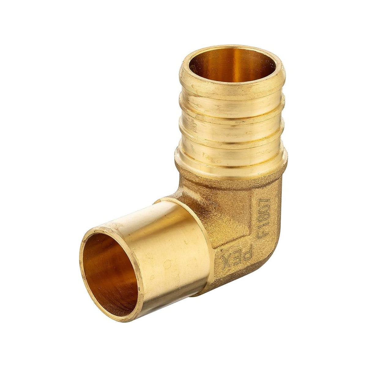PEX-B Crimp 3/4" PEX x 1/2" Male Copper Sweat Elbow (Lead Free)