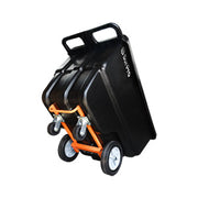 1 Cubic Yard Covered Capacity Dump Cart with Reinforcing Frame