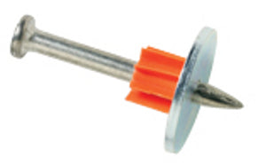 1" Drive Pin with Washer [100 per box] 16G Metal Washer