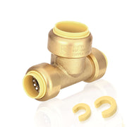 30 Pcs 1/2" x 1/2" x 3/4" Push Fit Tee
