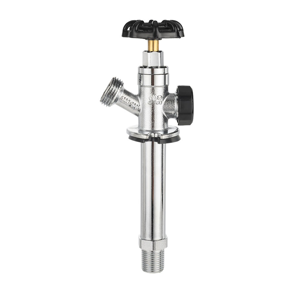 1/2" MIP x 3/4" Hose Bibb, 4" Anti Siphon Frost Free Sillcock