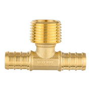 PEX-B Crimp Male Tee 1/2" PEX x 1/2" PEX x 1/2" Male Tee (Lead Free)